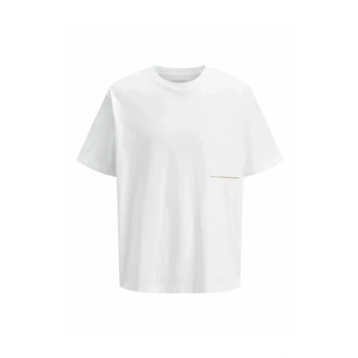 Afbeelding van Jack &amp; Jones RÜCKEN Rundhalsausschnitt Tshirt print, Heren, Maat: Large, Bright white