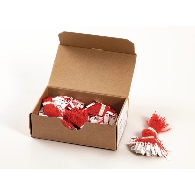 Afbeelding van Herma Hanglabel 7x15 mm met draad rood 1000 st.