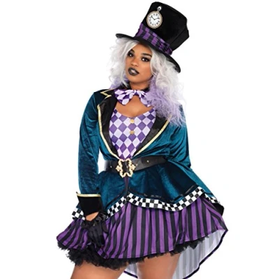 Afbeelding van Leg Avenue Delightful Hatter Kostüm, vielfarbig, Größe: XX Larg (EUR 44/46)