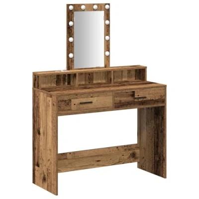Afbeelding van vidaXL Kaptafel Oud hout Massief 100 x 41 140 cm