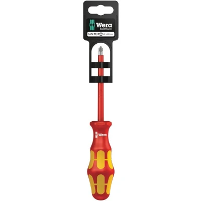 Afbeelding van Wera plusminus vde schroevendraaier phillips/sleuf ph2 x 100mm (Blisterverpakking)