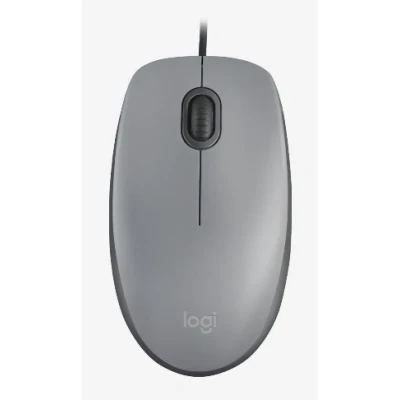 Afbeelding van Logitech Mouse M110, Stil, USB, grijs optisch, 1000 dpi, 3 knoppen, retail