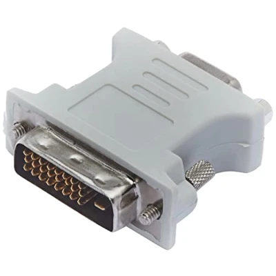 Afbeelding van conecto CC20103 Analoge monitoradapter voor DVI D mannelijke VGA monitor vrouwen (24+1 mannelijk/15 polig), grijs