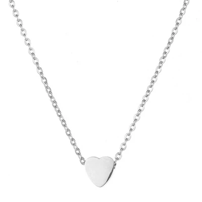 Afbeelding van Rhylane Ketting met hartje Zilverkleurig 42 + 5 cm