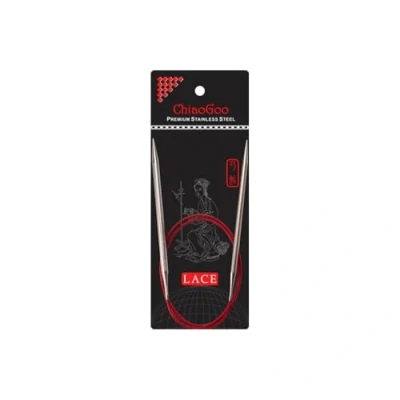 Afbeelding van Chiaogoo Red Lace (60 cm, 4,00 mm) Rondbreinaald 1 eenheid