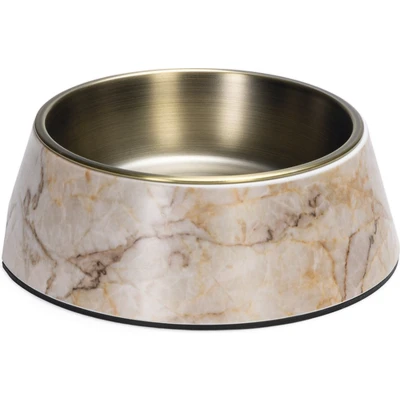 Afbeelding van Designed by Lotte Eetbak Meis Hondenvoerbak Melamine Beige 22 cm 700 ml