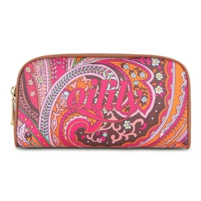 Afbeelding van Oilily Zaza Portemonnee Dames Ritssluiting Chocolade Bruin One Size