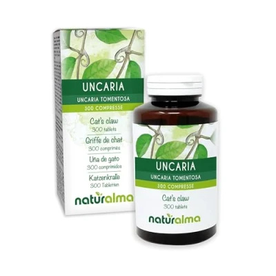 Afbeelding van Kattenklauw of Katsklauw (Uncaria tomentosa) schors NATURALMA 150 g 300 tabletten Voedingssupplement Natuurlijk en Veganistisch