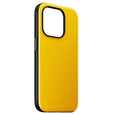 Afbeelding van Apple iPhone 15 Pro MagSafe Hoesje Kunststof Nomad Backcover/Hardcase Geel Telefoonhoesje Shockproof/Valbescherming
