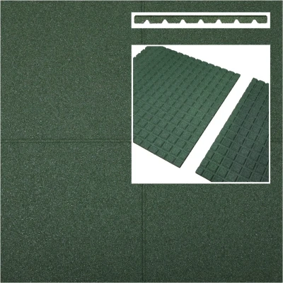 Afbeelding van Intergard Rubberen tegels groen 1000x1000x45mm prijs per m2