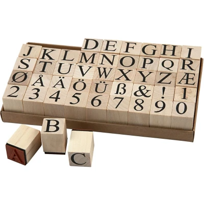 Afbeelding van Creotime stempelset alfabet 20 x mm 45 delig