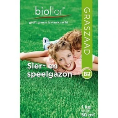 Afbeelding van Bioflor graszaad Sier en speelgazon 50 m2
