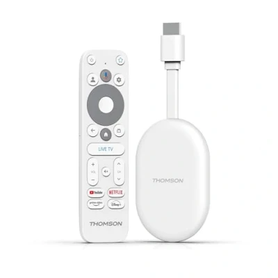 Afbeelding van THOMSON 150 GO CAST 4K UHD streamingdongle Dolby Atmos Digital+ Spraakbesturing Googlecast SDRAM 2 GB Flash 8 Multiplug stroomadapter (2 pins/3 pins)