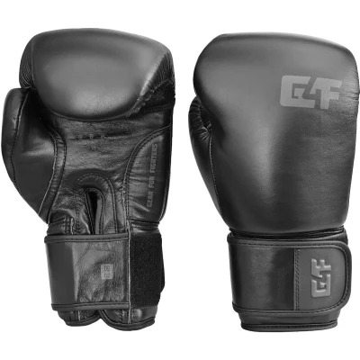 Afbeelding van G4F Bokshandschoenen Leer Sparring 2.0 Zwart/Zwart 10 Oz