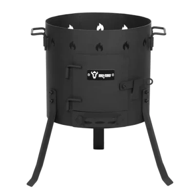Afbeelding van BBQ Toro kazan oven Ø 35 cm goulashketel, vuurketel, outdoor oven, onderzetter, vuuroven, stoofpot, buitenkeuken, frame vuurkoven, Utschak, driepoot