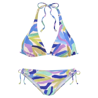 Afbeelding van s.Oliver Bikini, Dames, Maat: 40xA/B, Blau grün