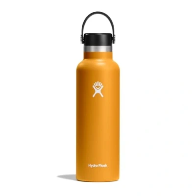 Afbeelding van Hydro Flask waterfles 621 ml (21 oz) Vakuumgeïsoleerde roestvrijstalen met rietje BPA vrij Standaardmond Fossil