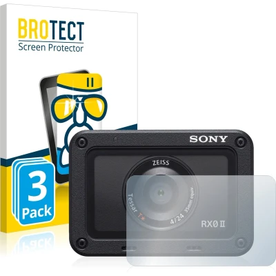 Afbeelding van BROTECT Glas Screen Protector voor Sony DSC RX0M2 (RX0 II) (Lens) (3 Stuks) Schermbeschermer [9H Hardheid, Beschermglas Folie niet Gehard Glas]