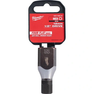 Afbeelding van MILWAUKEE 4932480849 dop 1/2&quot; FOUR FLAT Hex 12 mm