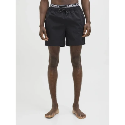 Afbeelding van JACK &amp; JONES Heren Jpstmaui Jjswim Db Wb AKM Sn, zwart, S