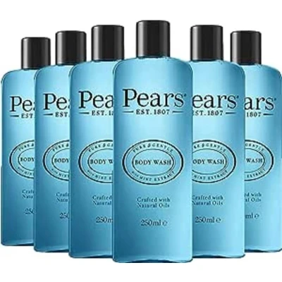 Afbeelding van Pears Body Wash Mint Extract 6 x 250 ml