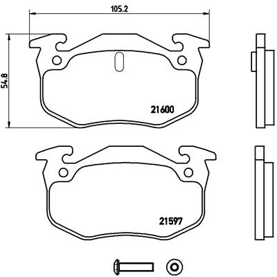 Afbeelding van Brembo Remblokset P 68 018