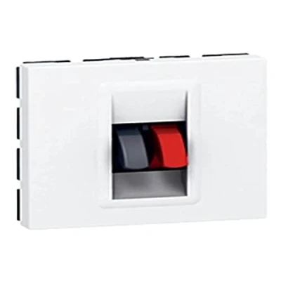 Afbeelding van Legrand luidsprekeraansluiting 2mod mosaic wit 078751