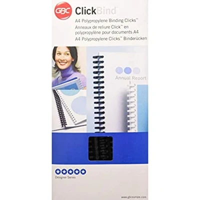 Afbeelding van Bindrug GBC Click 34R 12mm zwart 50stuks