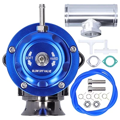 Afbeelding van Blow Off Valve, Aluminium Billet Turbo Valve 2,5 Inch Flens Pijptype‑RS Universeel SDD‑BOVGRSBL FPG250(blauw)