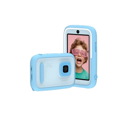 Afbeelding van myFirst Camera 50 Blauw Compactcamera Kindercamera AI video en muziek functies AR Filters Selfie light Voice over MP3 speler