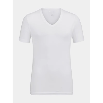 Afbeelding van OLYMP T Shirt Diepe V Hals Stretch maat XL Heren Basic Suitable Herenkleding