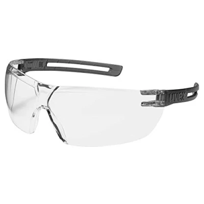 Afbeelding van uvex x fit 9199 Veiligheidsbril, krasbestendig en anti condens, 100% UV 400 bescherming, veiligheidsbril met heldere schijf, chemische bestendige werkbril voor laboratoria