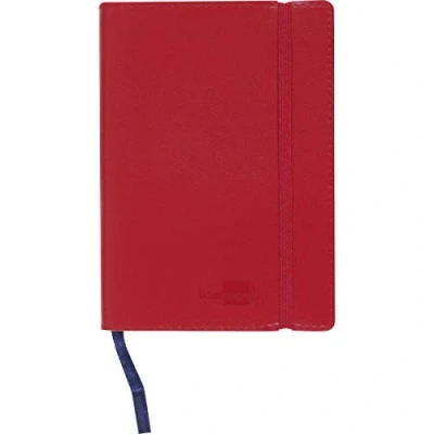 Afbeelding van Liderpapel LG09 Notitieboek van kunstleer, A7, 120 vellen, 70 g/m², rode index