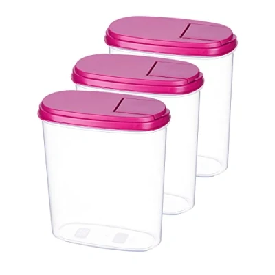 Afbeelding van MiraHome Set van 3 vershouddozen voor Oostenrijkse kwaliteit (roze, 2 l)
