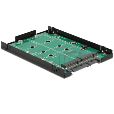 Afbeelding van 22 Polig SATA naar 2x M.2 NGFF adapter RAID Delock