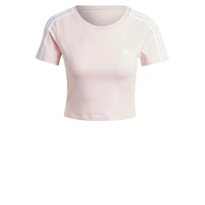 Afbeelding van adidas Sportswear Essentials Stripes Tshirt print, Dames, Maat: XL, Sandy pink