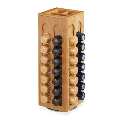 Afbeelding van Relaxdays capsulehouder Cafissimo cups koffiecuphouder bamboe cuphouder