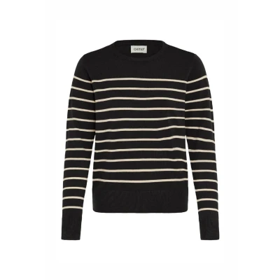 Afbeelding van Oxmo Keana Trui, Dames, Maat: Large, Black mix