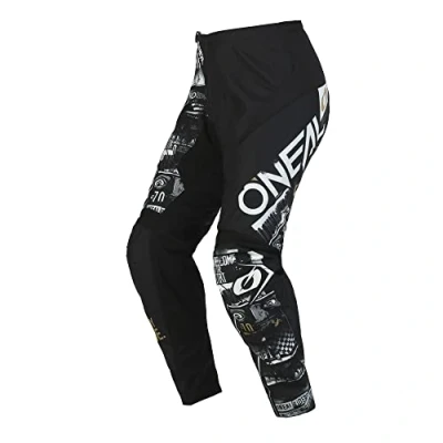 Afbeelding van Oneal Element Attack Jeugd Motorcross Broek, zwart wit, afmeting XL