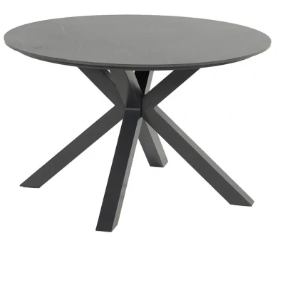 Afbeelding van Hartman Xander Tuintafel Ø 120 Keramiek Xerix Grijs Tuintafels