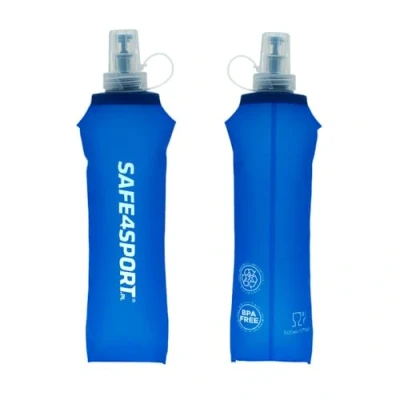 Afbeelding van SAFE4SPORT Soft Flask 500 ml blauw opvouwbare bidon zachte TPU sportfles