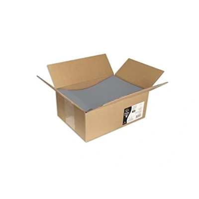 Afbeelding van Clairefontaine 7073C karton met 200 zelfklevende hoezen formaat 22,9 x 32,4 cm 120 g kleur: staalgrijs uitnodiging en komt overeen pollenserie premium papier glad