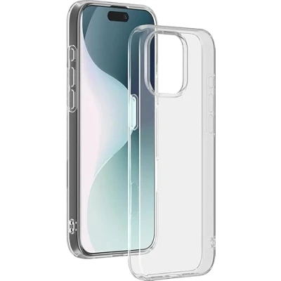 Afbeelding van Bigben Connected, Hoesje Geschikt voor Apple iPhone 16 Pro Zacht SiliSoft Anti vergeling, Transparant