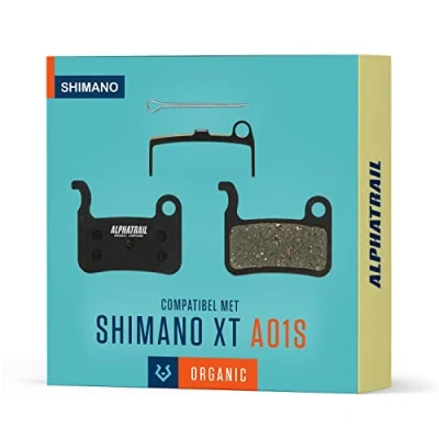 Afbeelding van Alphatrail Remblokken foor A01S I Organisch MTB met hoge Remkracht en Kilometerstand 100% Perfect Fit voor Fiets Schijfrem van XTR XT SLX LX Saint Hone Alfine