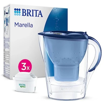 Afbeelding van Brita Marella Cool Blue + 3 Maxtra Pro All in 1, 1 stuks