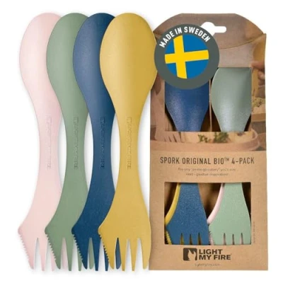 Afbeelding van Light My Fire Spork Bio Bestek Nature 4 pack Multicolour