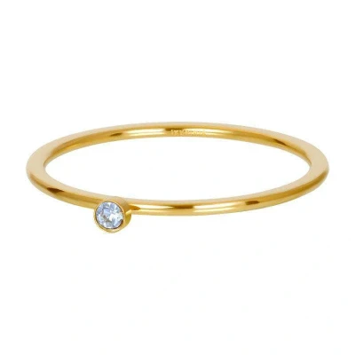 Afbeelding van Light sapphire 1 stone crystal iXXXi Vulring mm 21 / Gold