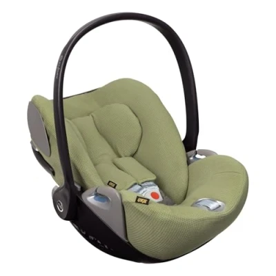 Afbeelding van Autostoelhoes Geschikt voor Cybex Cloud Z Z2 T Hoes Groep 0 Zacht Katoen Perfecte Pasvorm Groen