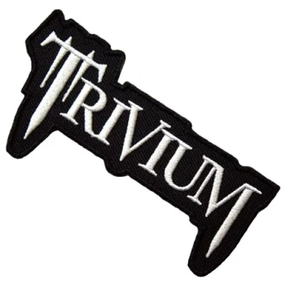Afbeelding van Trivium Classic Logo Patch Zwart/Wit