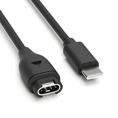 Afbeelding van Smart Watch Charger voor Garmin Horloge Approach Descent Exip Fēnix Forerunner Instinct Quatix Tactix Venu Vívoactive Vívomove D2 3.3ft USB C Oplaadkabel Snoer Smartwatch